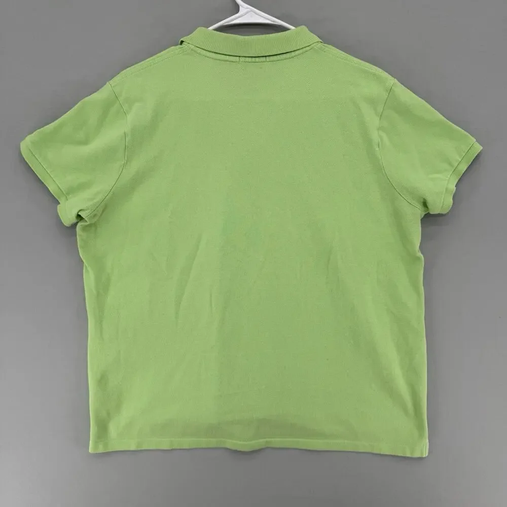 Polo Ralph Lauren Men’s Cotton Polo Shirt XL Lime Green Embroidered Logo Classic
